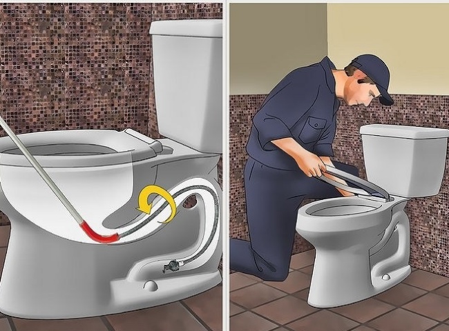 D&ugrave;ng d&acirc;y th&ocirc;ng tắc bồn cầu